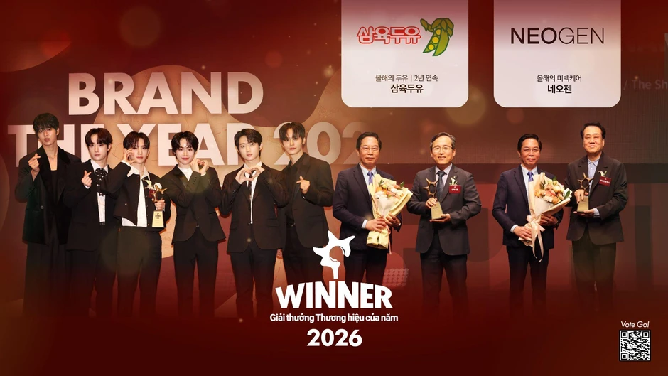 Hơn 480 thương hiệu được đề cử cho Giải thưởng Korea Brand of the Year 2026 do người tiêu dùng Việt Nam bình chọn Hơn 480 thương hiệu được đề cử cho Giải thưởng Korea Brand of the Year 2026 do người tiêu dùng Việt Nam bình chọn