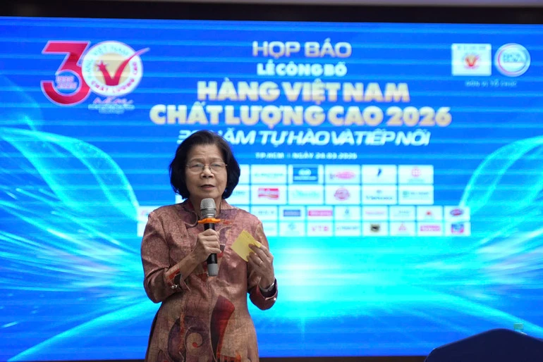 Hơn 580 doanh nghiệp đạt danh hiệu Hàng Việt Nam chất lượng cao năm 2026 Hơn 580 doanh nghiệp đạt danh hiệu Hàng Việt Nam chất lượng cao năm 2026