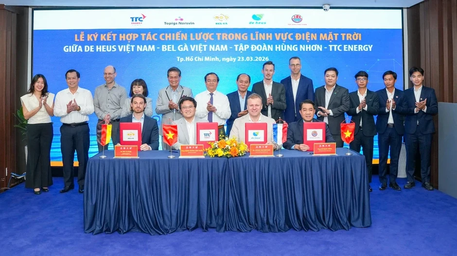 Hùng Nhơn - De Heus - Bel Gà - TTC Energy: Bắt tay phát triển điện mặt trời Hùng Nhơn - De Heus - Bel Gà - TTC Energy: Bắt tay phát triển điện mặt trời