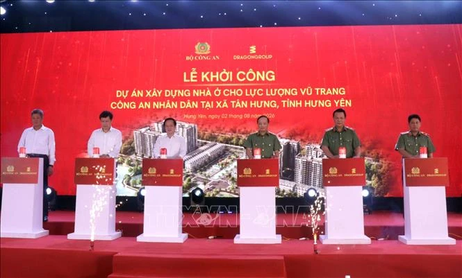 Hưng Yên: Khởi công dự án nhà ở xã hội cho lực lượng vũ trang Công an nhân dân Hưng Yên: Khởi công dự án nhà ở xã hội cho lực lượng vũ trang Công an nhân dân