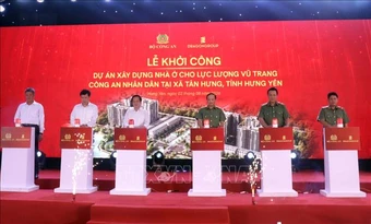 Hưng Yên: Khởi công dự án nhà ở xã hội cho lực lượng vũ trang Công an nhân dân