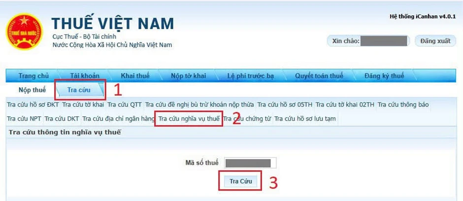 Hướng dẫn hộ kinh doanh 3 cách tra cứu nợ thuế năm 2026 Hướng dẫn hộ kinh doanh 3 cách tra cứu nợ thuế năm 2026