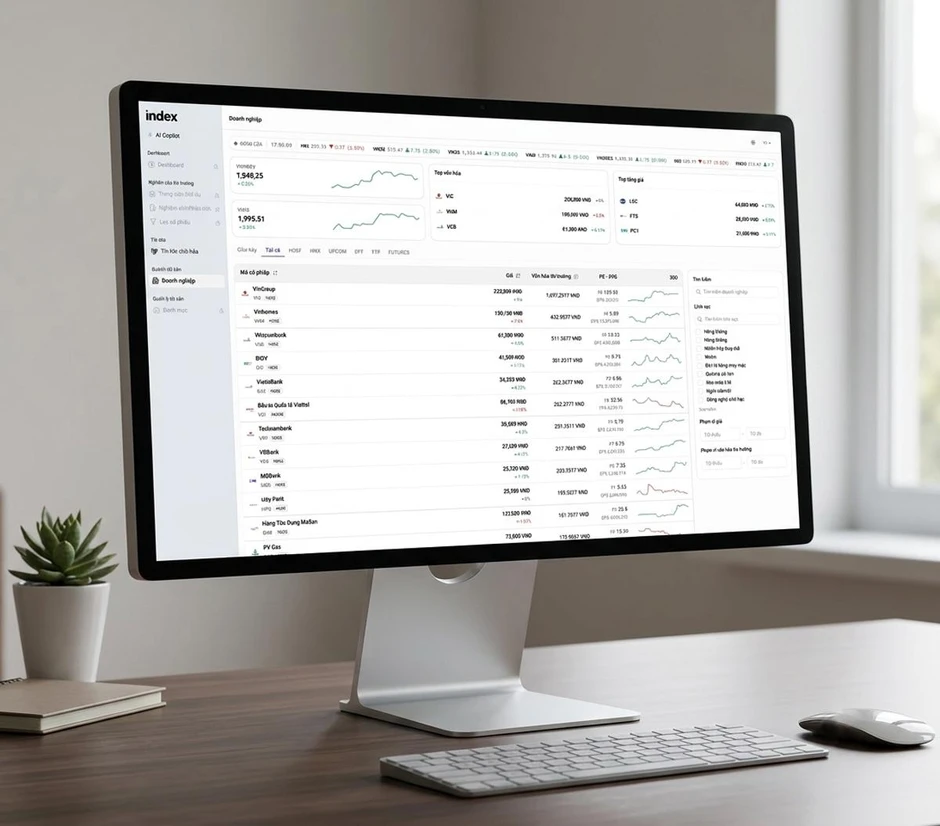 Index.vn ra mắt Index AI, trợ lý ảo chứng khoán cho nhà đầu tư