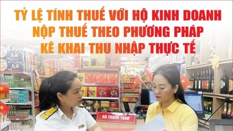 Infographics: Tỷ lệ thuế cho hộ và cá nhân kinh doanh