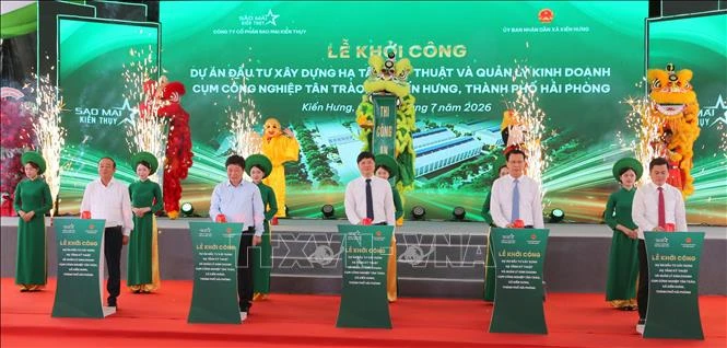 Khởi công Cụm công nghiệp trọng điểm nằm trong Khu kinh tế phía Nam Hải Phòng Khởi công Cụm công nghiệp trọng điểm nằm trong Khu kinh tế phía Nam Hải Phòng