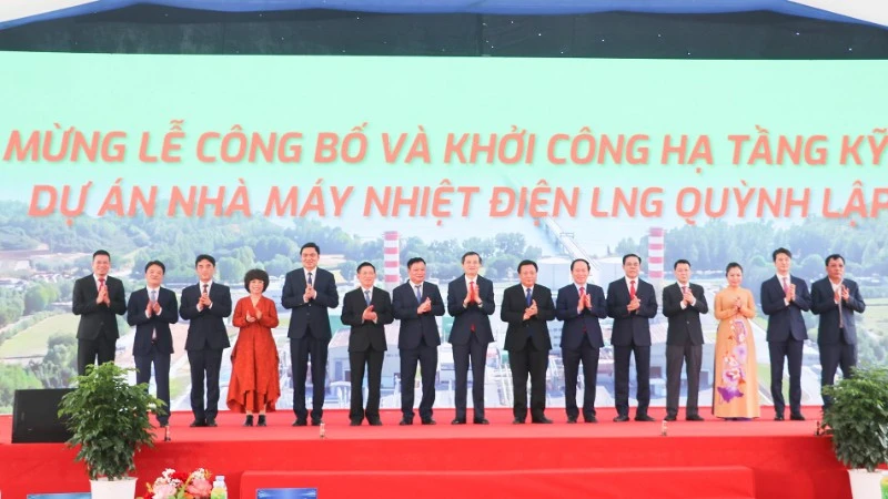 Khởi công dự án nhà máy nhiệt điện có công suất thiết kế 1.500MW ở Nghệ An Khởi công dự án nhà máy nhiệt điện có công suất thiết kế 1.500MW ở Nghệ An