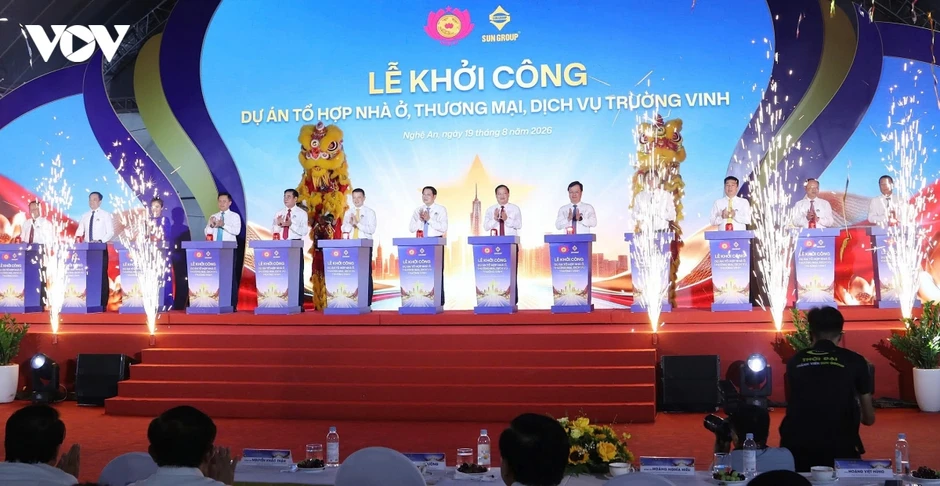 Khởi công tổ hợp nhà ở, thương mại dịch vụ hơn 8.700 tỷ đồng tại Nghệ An