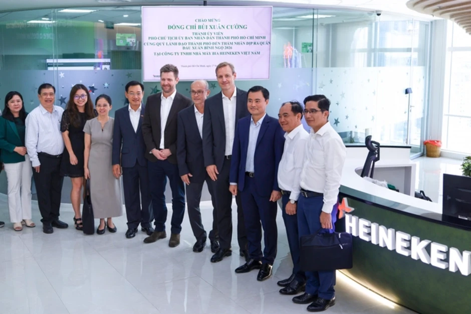 Lãnh đạo TPHCM thăm HEINEKEN Việt Nam chúc mừng năm mới 2026 Lãnh đạo TPHCM thăm HEINEKEN Việt Nam chúc mừng năm mới 2026