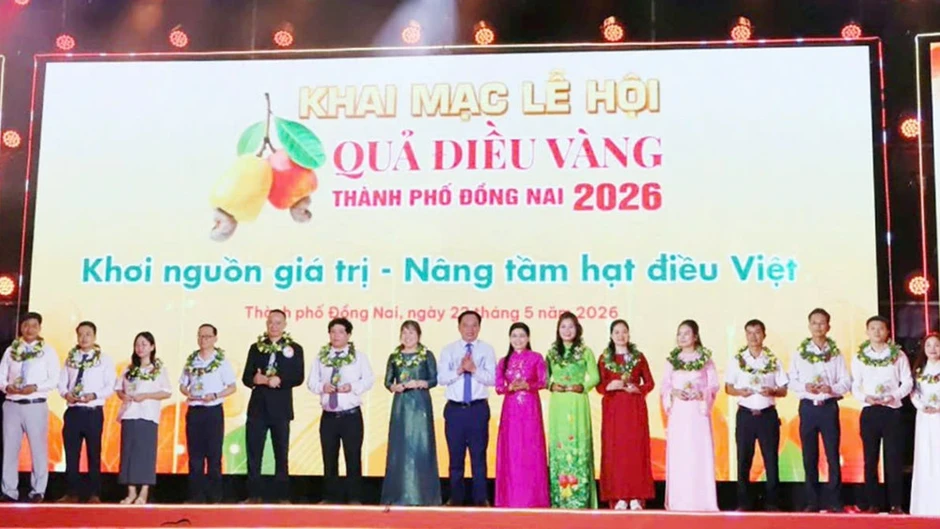 Lễ hội Quả Điều Vàng thành phố Đồng Nai năm 2026 thu hút hơn 60 gian hàng Lễ hội Quả Điều Vàng thành phố Đồng Nai năm 2026 thu hút hơn 60 gian hàng