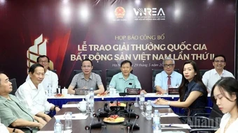 Lễ trao giải thưởng quốc gia bất động sản Việt Nam lần thứ II sẽ diễn ra vào tối 2/6/2026