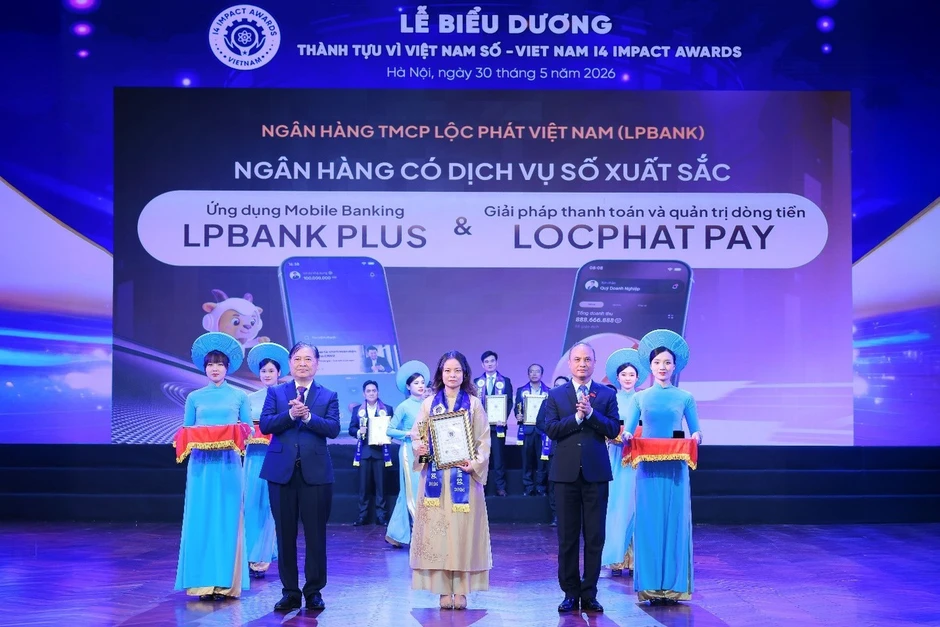 LPBank lập 'cú đúp' giải thưởng danh giá tại Vietnam I4 Impact Awards 2026 LPBank lập 'cú đúp' giải thưởng danh giá tại Vietnam I4 Impact Awards 2026