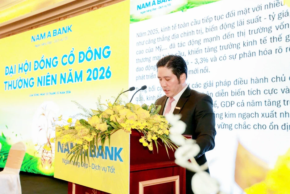 Nam A Bank tổ chức thành công ĐHĐCĐ 2026: Sẵn sàng cho kỷ nguyên tăng trưởng mới Nam A Bank tổ chức thành công ĐHĐCĐ 2026: Sẵn sàng cho kỷ nguyên tăng trưởng mới