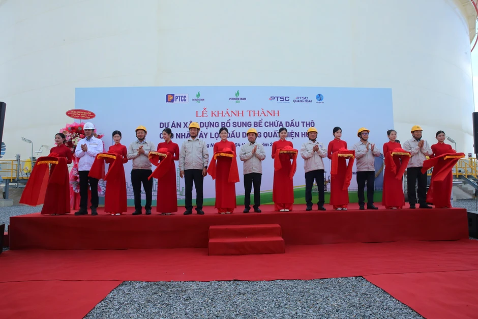 Năng lực tồn chứa dầu thô của NMLD Dung Quất tăng thêm 12,5% Năng lực tồn chứa dầu thô của NMLD Dung Quất tăng thêm 12,5%
