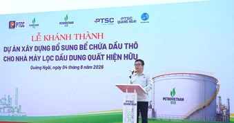 Năng lực tồn chứa dầu thô của NMLD Dung Quất tăng thêm 12,5%