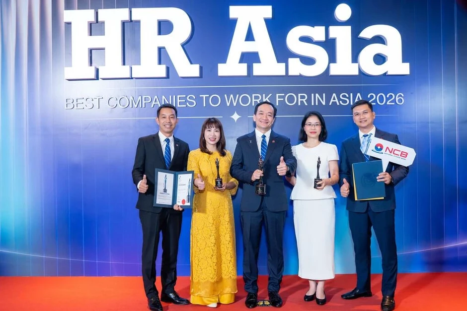 NCB nhận ba giải thưởng quốc tế từ HR Asia Awards 2026 NCB nhận ba giải thưởng quốc tế từ HR Asia Awards 2026