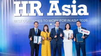 NCB nhận ba giải thưởng quốc tế từ HR Asia Awards 2026
