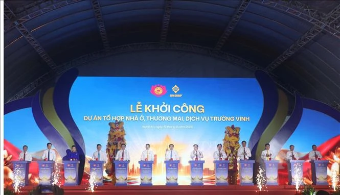 Nghệ An: Khởi công tổ hợp nhà ở, thương mại dịch vụ gần 9.000 tỷ đồng Nghệ An: Khởi công tổ hợp nhà ở, thương mại dịch vụ gần 9.000 tỷ đồng