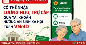 Người dân có thể nhận lương hưu, trợ cấp qua VNeID