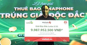 Người đàn ông trúng độc đắc Vietlott gần 10 tỷ nhờ chọn số theo giấc mơ