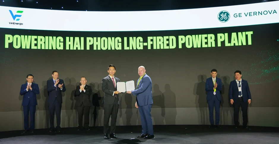 Nhà máy điện LNG VinEnergo Hải Phòng sử dụng tua-bin khí, máy phát điện của GE Vernova