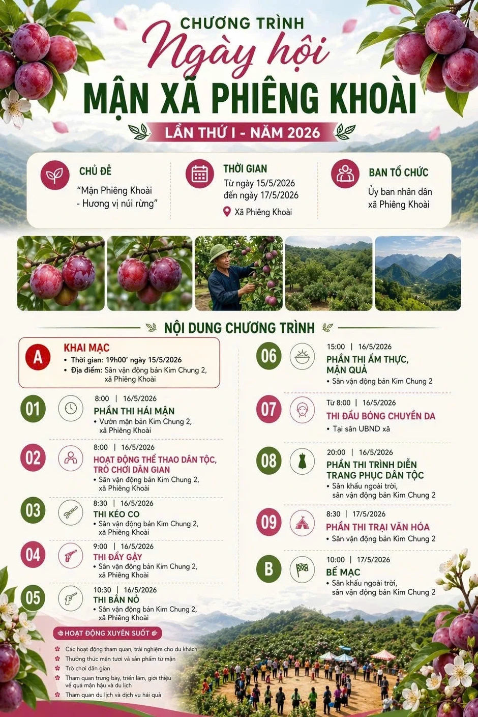 Nhiều lễ hội quả sẽ diễn ra tại Sơn La trong tháng 5 Nhiều lễ hội quả sẽ diễn ra tại Sơn La trong tháng 5