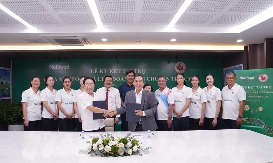 Nutifood tài trợ 9,3 tỷ đồng cho đội tuyển bóng chuyền nữ TP.HCM, tiếp sức hành trình trở lại đỉnh cao Nutifood tài trợ 9,3 tỷ đồng cho đội tuyển bóng chuyền nữ TP.HCM, tiếp sức hành trình trở lại đỉnh cao