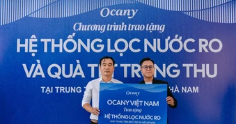 Ocany trao tặng hệ thống lọc nước RO cho trung tâm bảo trợ xã hội Hà Nam