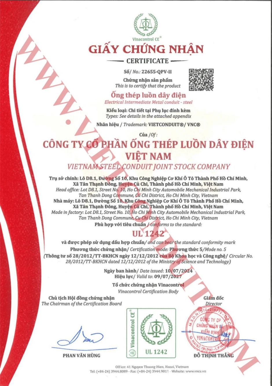Ống thép IMC Vietconduit chống cháy lan – Giải pháp an toàn điện cho công trình hiện đại Ống thép IMC Vietconduit chống cháy lan – Giải pháp an toàn điện cho công trình hiện đại