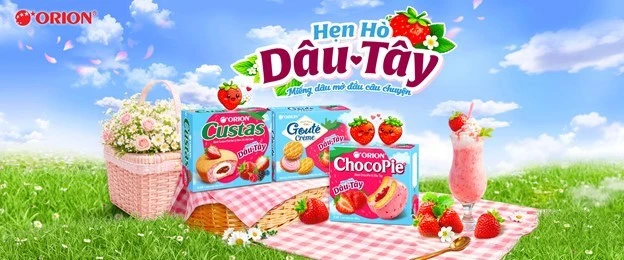 Orion ra mắt bộ 3 sản phẩm ‘Hẹn Hò Dâu Tây’ – trải nghiệm vị dâu theo nhiều cách khác nhau Orion ra mắt bộ 3 sản phẩm ‘Hẹn Hò Dâu Tây’ – trải nghiệm vị dâu theo nhiều cách khác nhau