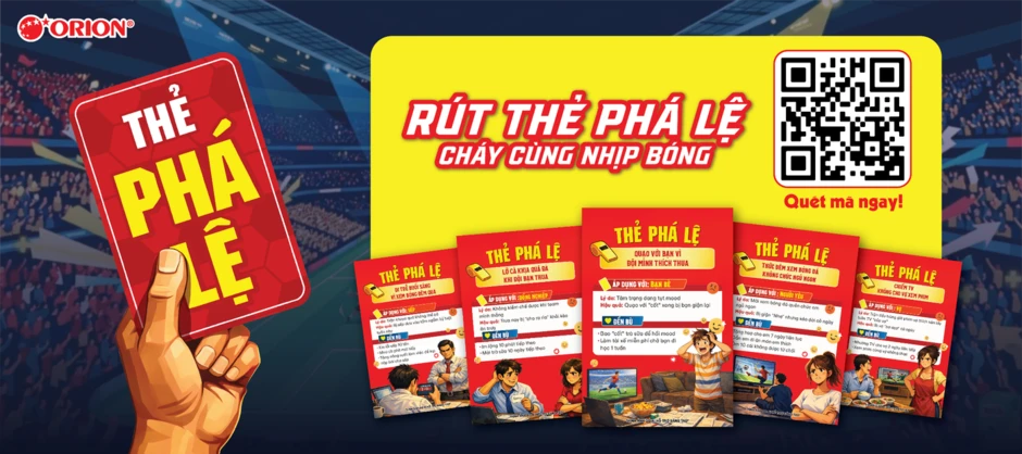 Orion “thay áo” 72 sản phẩm: Người đồng hành cùng đam mê bóng đá của bạn Orion “thay áo” 72 sản phẩm: Người đồng hành cùng đam mê bóng đá của bạn