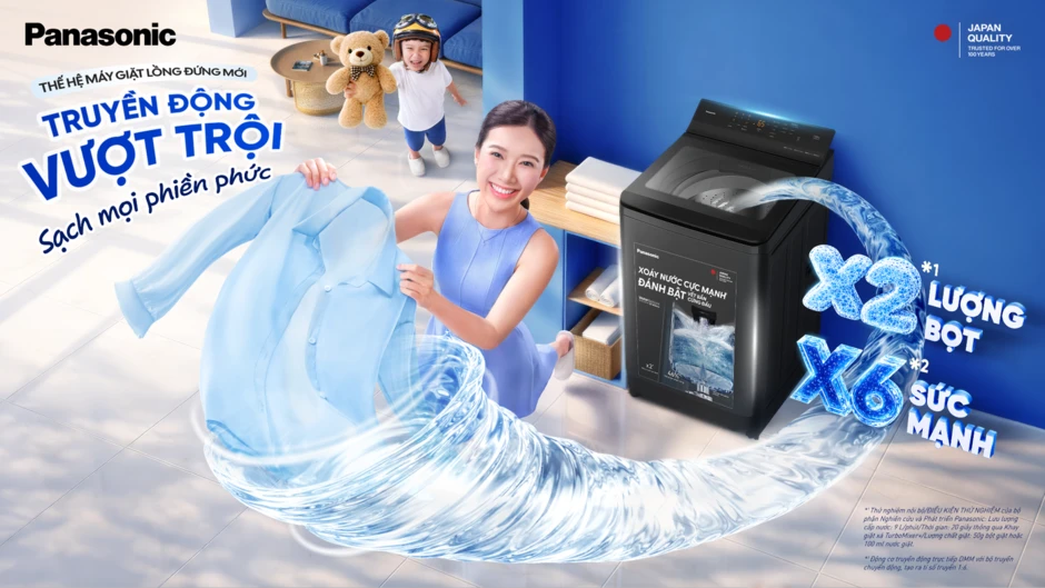 Panasonic tiếp tục khẳng định cam kết chăm sóc sức khỏe toàn diện với thế hệ máy giặt mới Panasonic tiếp tục khẳng định cam kết chăm sóc sức khỏe toàn diện với thế hệ máy giặt mới