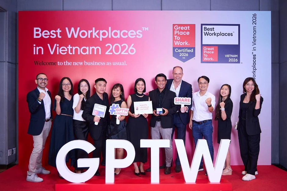 Perfetti Van Melle Việt Nam ghi danh Top 4 nơi làm việc xuất sắc hàng đầu Việt Nam 2026 Perfetti Van Melle Việt Nam ghi danh Top 4 nơi làm việc xuất sắc hàng đầu Việt Nam 2026