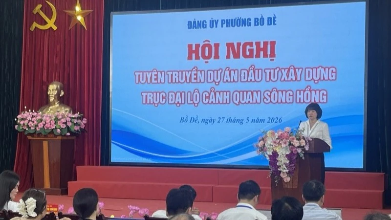 Phường Bồ Đề thông tin dự án đầu tư xây dựng Trục Đại lộ cảnh quan sông Hồng Phường Bồ Đề thông tin dự án đầu tư xây dựng Trục Đại lộ cảnh quan sông Hồng