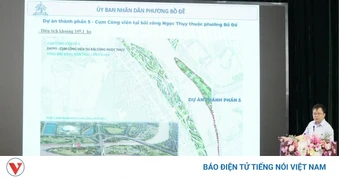 Phường Bồ Đề thông tin tới người dân về Dự án Trục Đại lộ cảnh quan sông Hồng