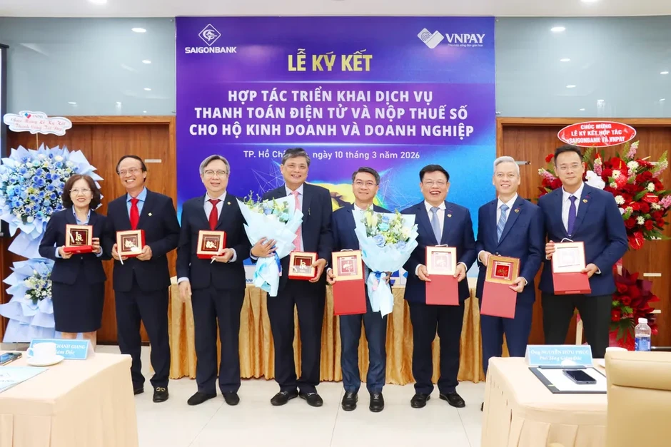 SAIGONBANK và VNPAY ra mắt dịch vụ thanh toán điện tử và nộp thuế số cho hộ kinh doanh và doanh nghiệp