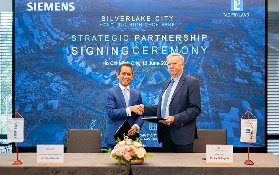 Siemens và Pacific Land hợp tác phát triển Silverlake thành khu Công nghiệp đổi mới sáng tạo Siemens và Pacific Land hợp tác phát triển Silverlake thành khu Công nghiệp đổi mới sáng tạo