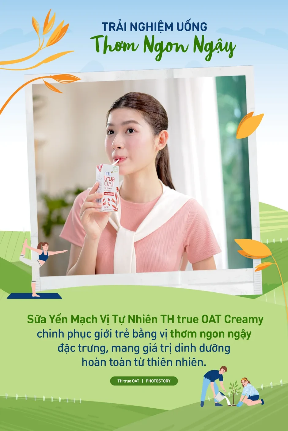 Sữa Yến Mạch TH true OAT Creamy: Chinh phục "gu" người trẻ bằng vị thơm ngon ngậy Sữa Yến Mạch TH true OAT Creamy: Chinh phục "gu" người trẻ bằng vị thơm ngon ngậy