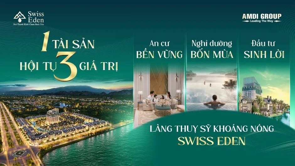 Swiss Eden gây tiếng vang lớn tại Dot Property Vietnam Awards 2026 Swiss Eden gây tiếng vang lớn tại Dot Property Vietnam Awards 2026