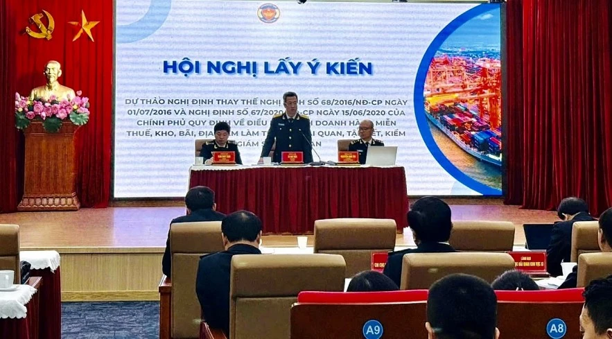 Tham vấn hơn 90 doanh nghiệp về nghị định mới lĩnh vực hải quan Tham vấn hơn 90 doanh nghiệp về nghị định mới lĩnh vực hải quan