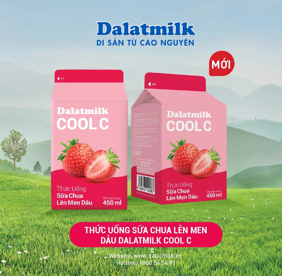 Thức uống sữa chua lên men Dâu Dalatmilk Cool C vừa ra mắt có gì đặc biệt? Thức uống sữa chua lên men Dâu Dalatmilk Cool C vừa ra mắt có gì đặc biệt?