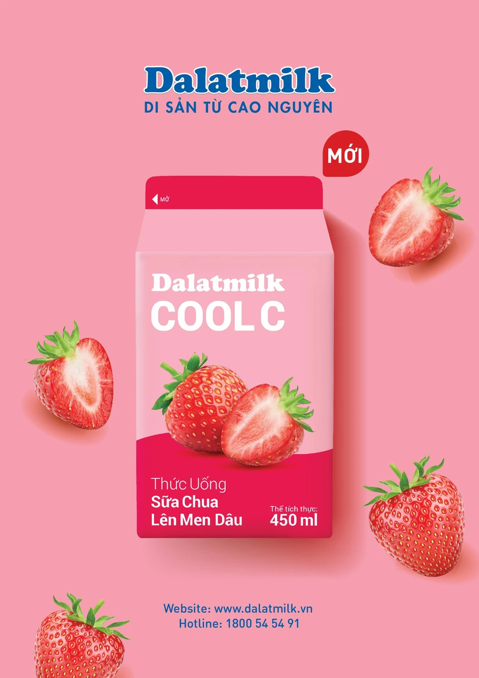 Thức uống sữa chua lên men Dâu Dalatmilk Cool C vừa ra mắt có gì đặc biệt? Thức uống sữa chua lên men Dâu Dalatmilk Cool C vừa ra mắt có gì đặc biệt?