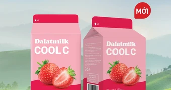 Thức uống sữa chua lên men Dâu Dalatmilk Cool C vừa ra mắt có gì đặc biệt?