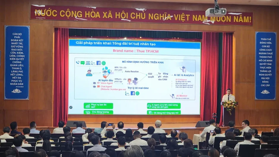 Thuế TPHCM ra mắt Tổng đài AI hỗ trợ 90% thắc mắc của người nộp thuế Thuế TPHCM ra mắt Tổng đài AI hỗ trợ 90% thắc mắc của người nộp thuế