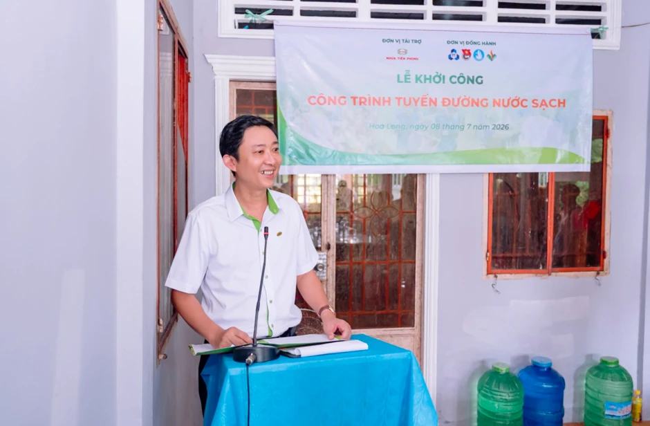 Tiền Phong Nam tài trợ 2.000 mét ống HDPE cho công trình nước sạch Mùa hè Xanh 2026 Tiền Phong Nam tài trợ 2.000 mét ống HDPE cho công trình nước sạch Mùa hè Xanh 2026