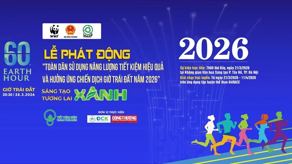 Toàn dân sử dụng năng lượng tiết kiệm hiệu quả hưởng ứng Giờ Trái đất 2026 Toàn dân sử dụng năng lượng tiết kiệm hiệu quả hưởng ứng Giờ Trái đất 2026