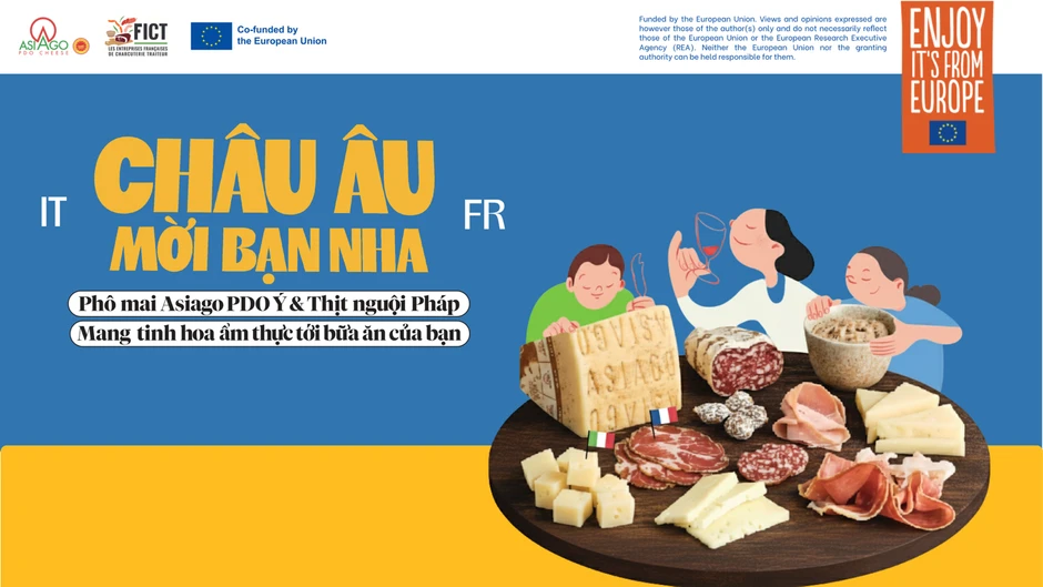 Triển lãm FHV 2026: Phô mai Asiago PDO, thịt nguội châu Âu hút khách Việt Nam Triển lãm FHV 2026: Phô mai Asiago PDO, thịt nguội châu Âu hút khách Việt Nam