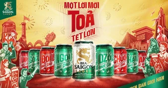 Từ một 'lời mời' ý nghĩa, Bia Saigon lan tỏa 'Tết lớn' đến khắp mọi miền