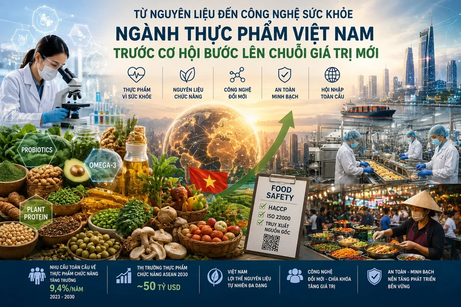 Từ "ăn no" đến "ăn khoẻ": Ngành thực phẩm Việt Nam trước cơ hội bước lên chuỗi giá trị mới Từ "ăn no" đến "ăn khoẻ": Ngành thực phẩm Việt Nam trước cơ hội bước lên chuỗi giá trị mới