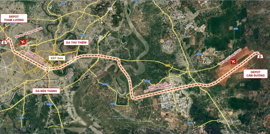 Tuyến đường sắt gần 48 km Thủ Thiêm - Long Thành chuẩn bị khởi công