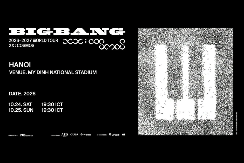 Vé BIGBANG tại Hà Nội từ 1 triệu đồng: Sân khấu mở rộng cho cuộc hội ngộ "20 năm có một" Vé BIGBANG tại Hà Nội từ 1 triệu đồng: Sân khấu mở rộng cho cuộc hội ngộ "20 năm có một"
